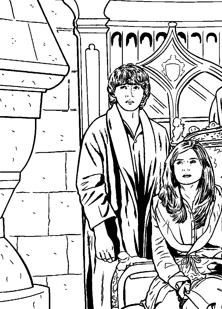 Plansa de colorat cu Harry Potter 163 72